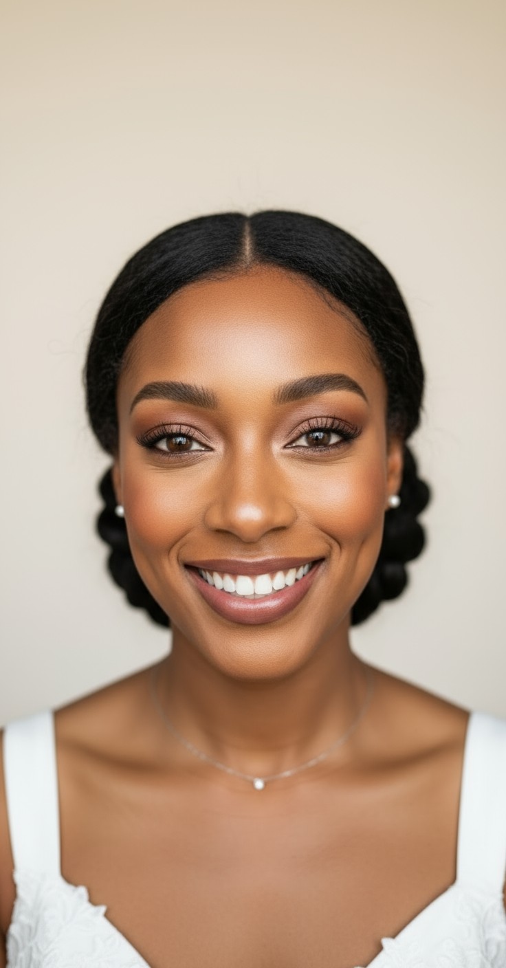 After Low Loose Bun Wedding